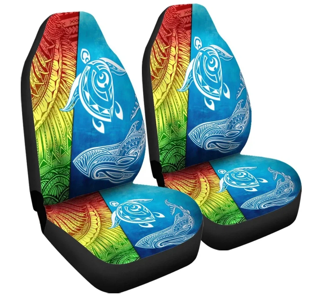 Accessory Hawaii Turtle Shark Polynesian And Sea Ah J4r Universal Front Car Seat Cover