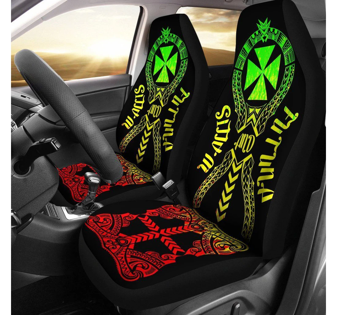 Wallis And Futuna Polynesian Tribal Reggae Bn04 Universal Front Car Seat Cover