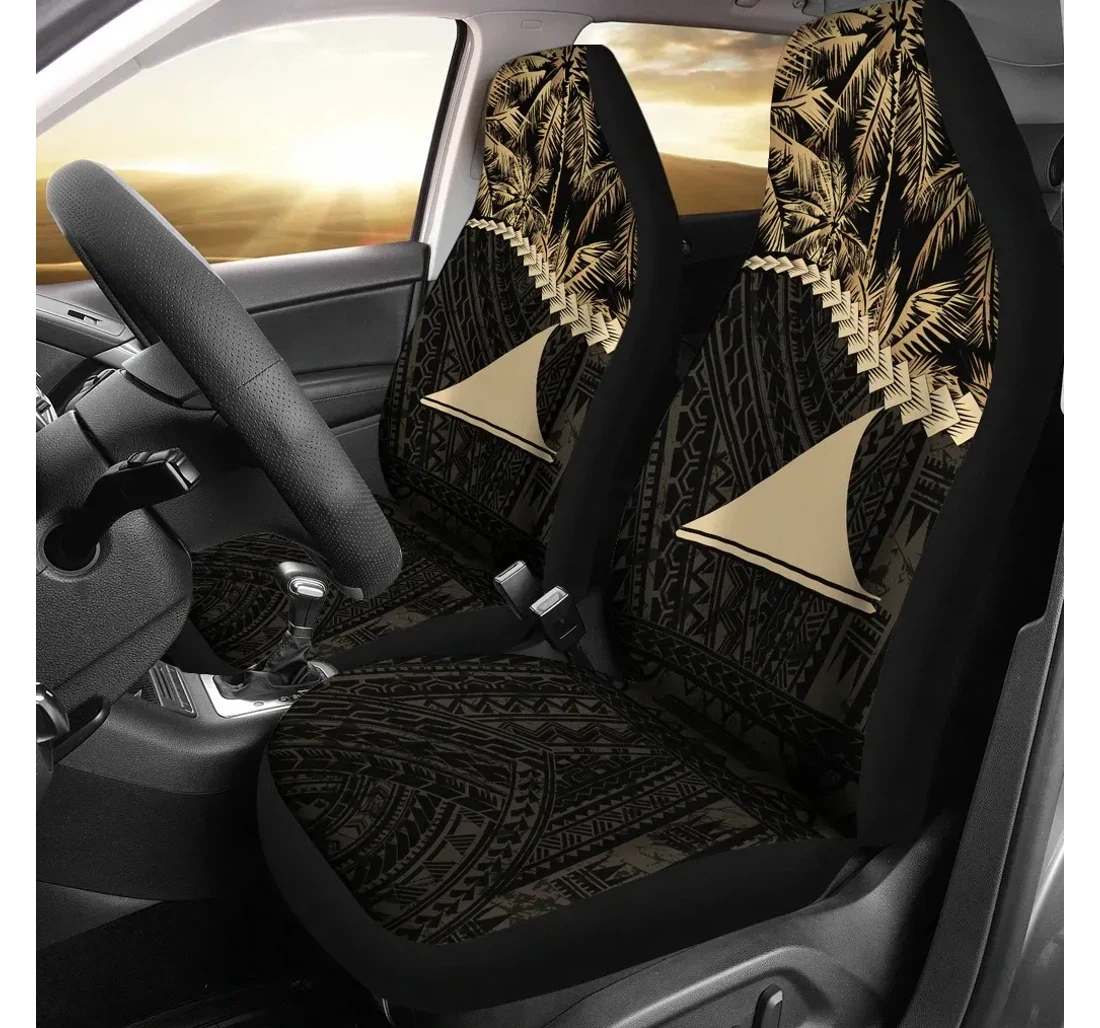 Tokelau Golden Coconut A02 Universal Front Car Seat Cover