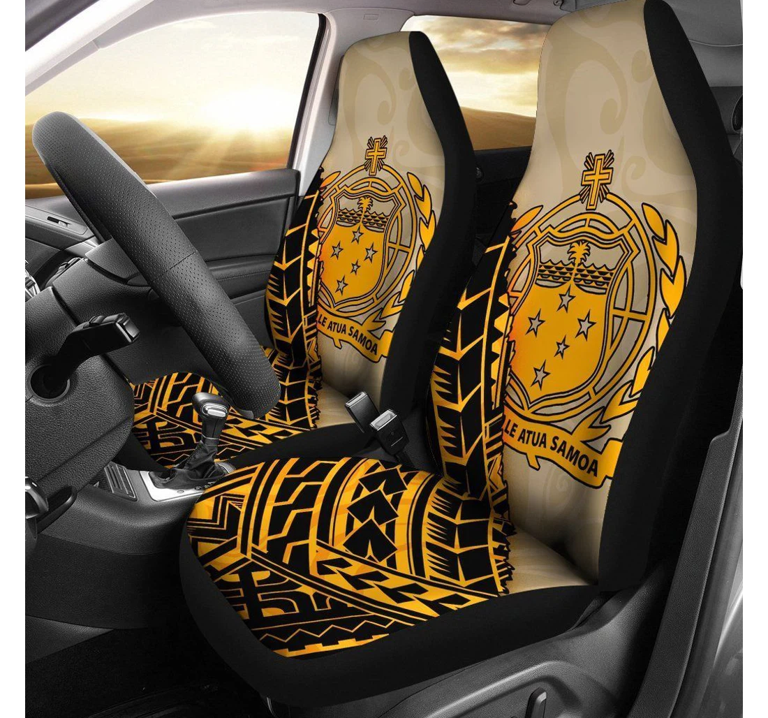 Samoa Polynesian Wild Style Bn39 Universal Front Car Seat Cover