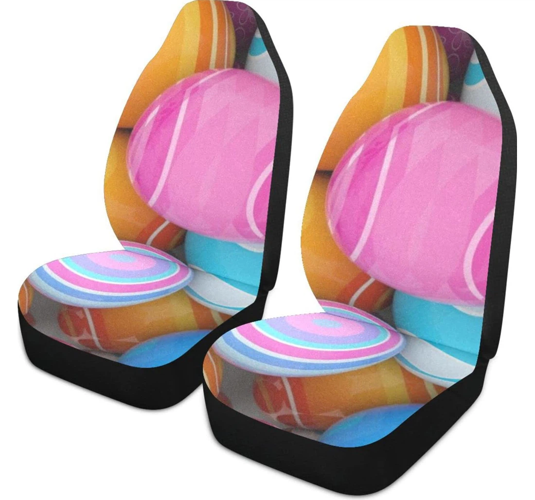 Eggs Cross Flower Universal Front Car Seat Cover