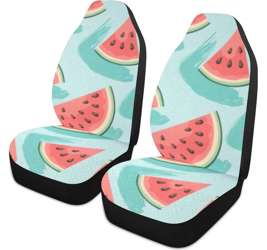 Cartoon Fruit Watermelon Universal Front Car Seat Cover