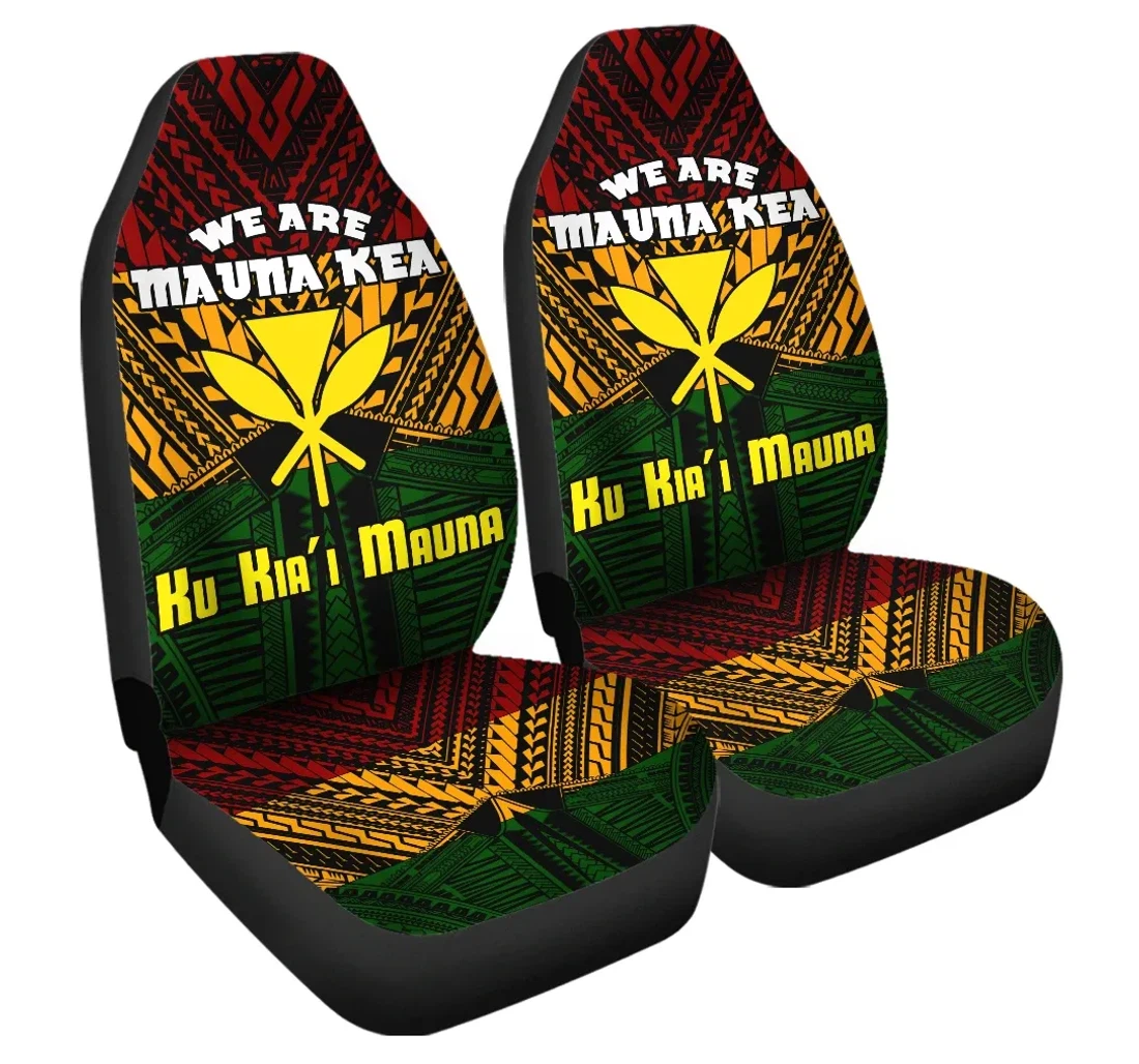 Accessory Hawaii Mauna Kea Kanaka Polynesian Hill Style Ah Ja Universal Front Car Seat Cover