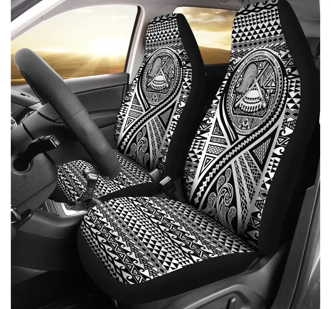 American Samoa Lift Up Black Bn09 Universal Front Car Seat Cover