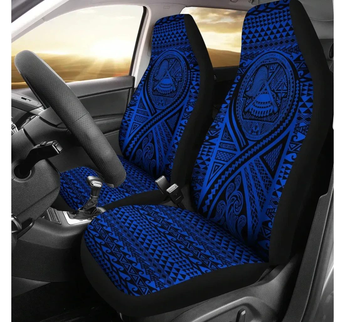 American Samoa Lift Up Blue Bn09 Universal Front Car Seat Cover