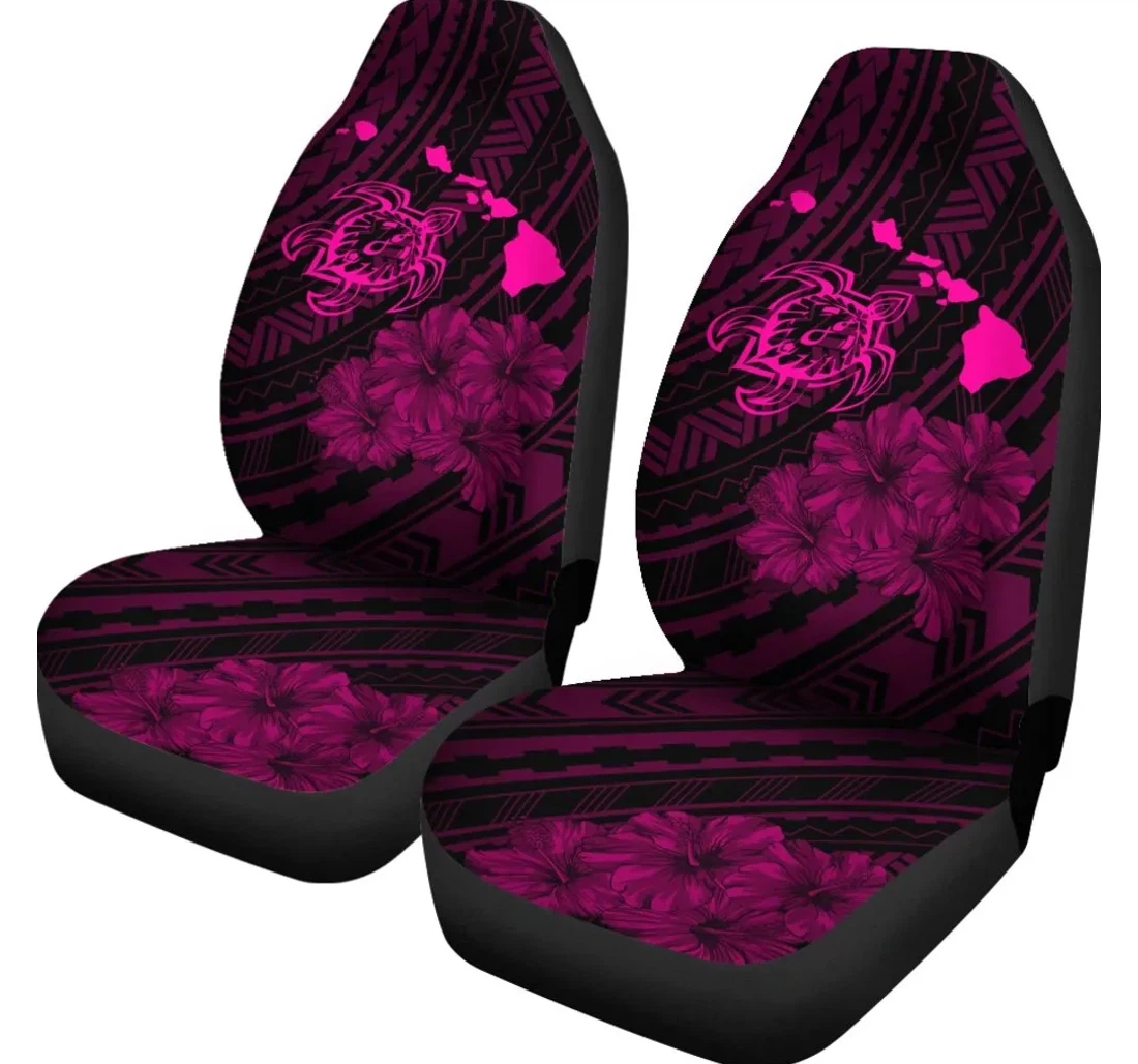 Accessory Hawaii Sea Turtle Is Swimming Toward Pink Ah J5 Universal Front Car Seat Cover