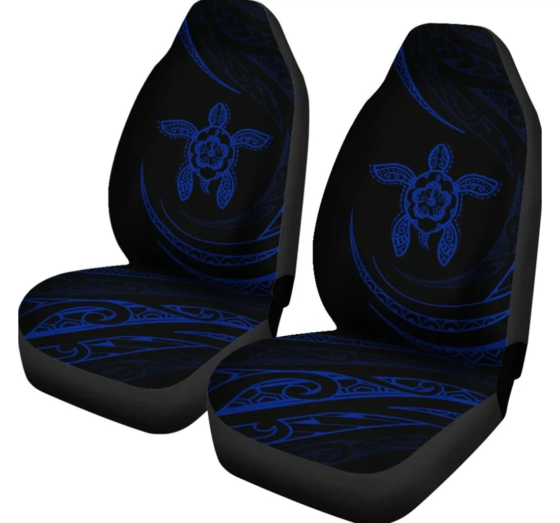 Accessory Hawaii Hawaii Turtle Hibiscus blue Frida Style J96 Universal Front Car Seat Cover