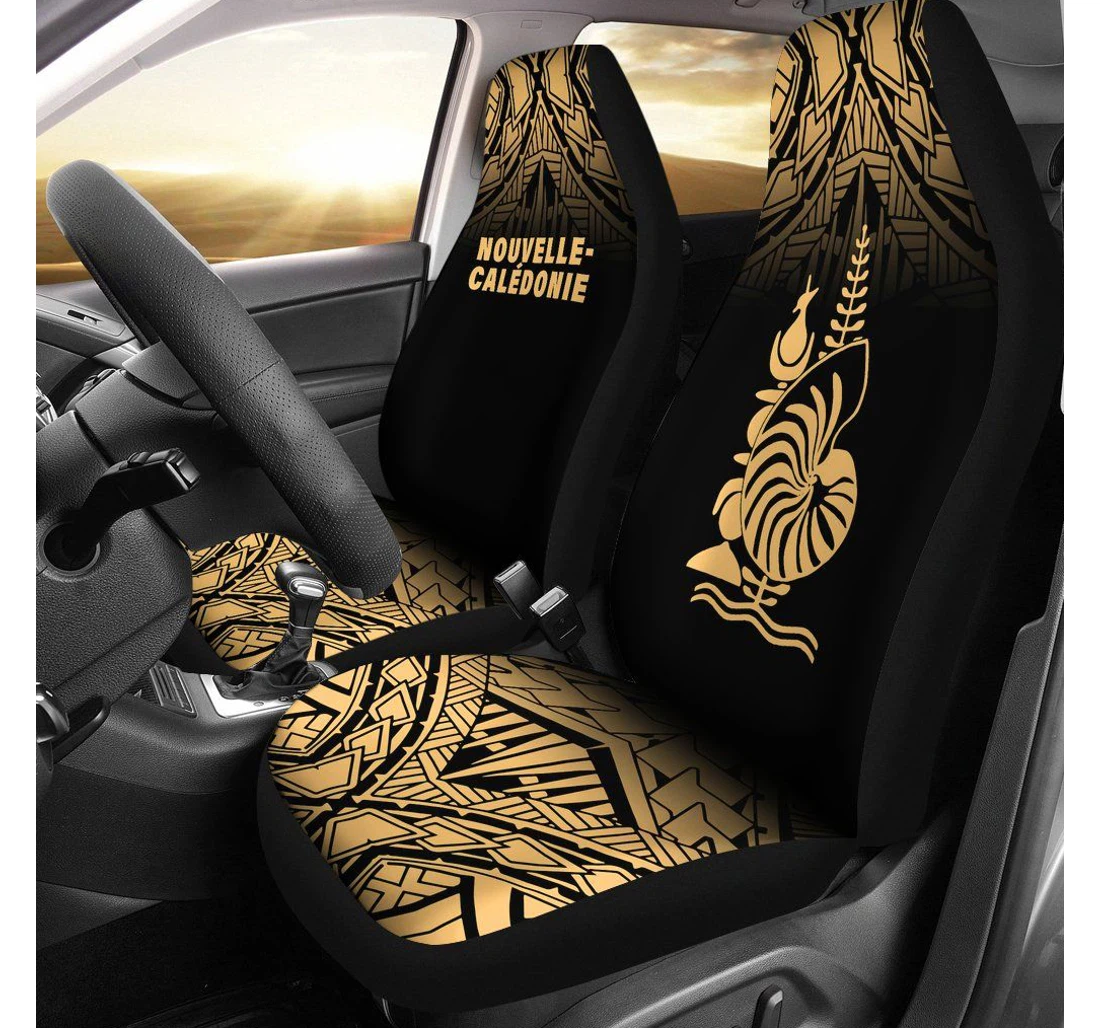 New Caledonia Polynesian Gold Fog Bn11 Universal Front Car Seat Cover
