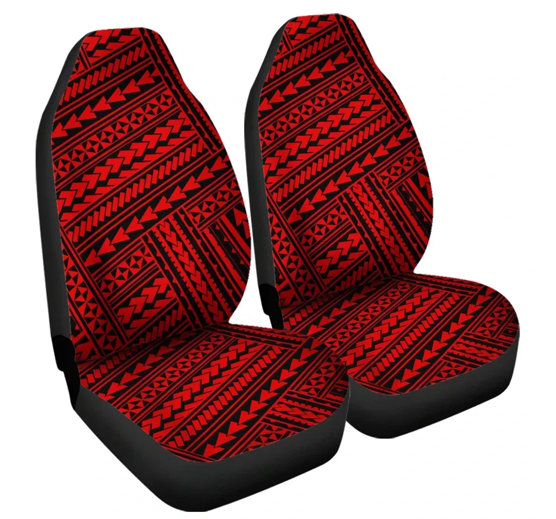 Accessory Polynesian Nation Red Ah J6 Universal Front Car Seat Cover