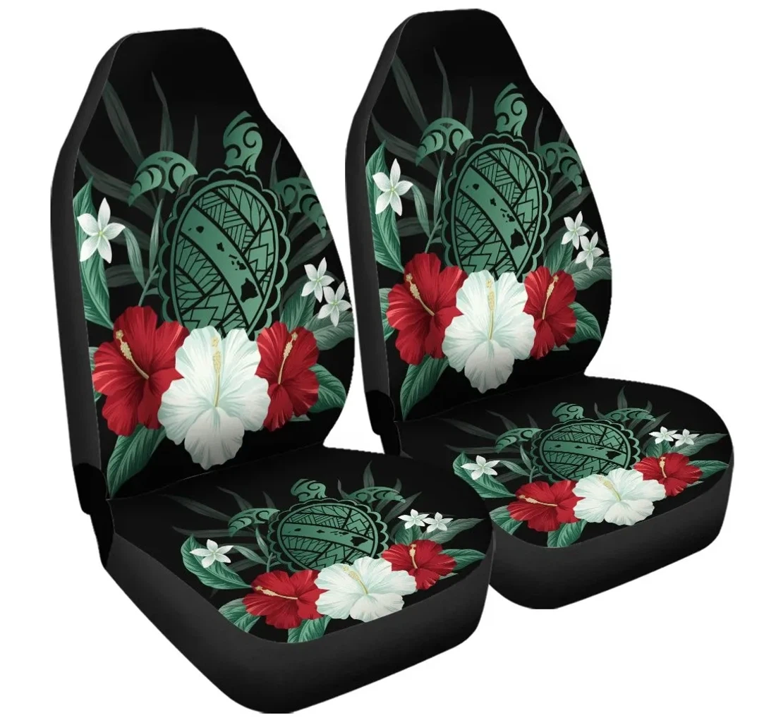 Accessory Hawaiian Map Turtle Hibiscus Polynesian Ah J4r Universal Front Car Seat Cover