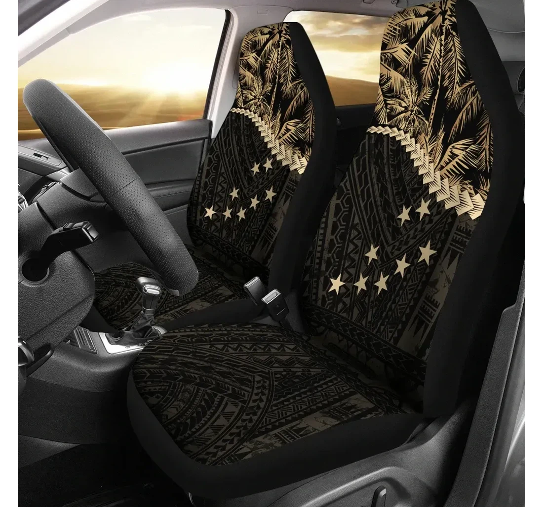 Tuvalu Golden Coconut A02 Universal Front Car Seat Cover