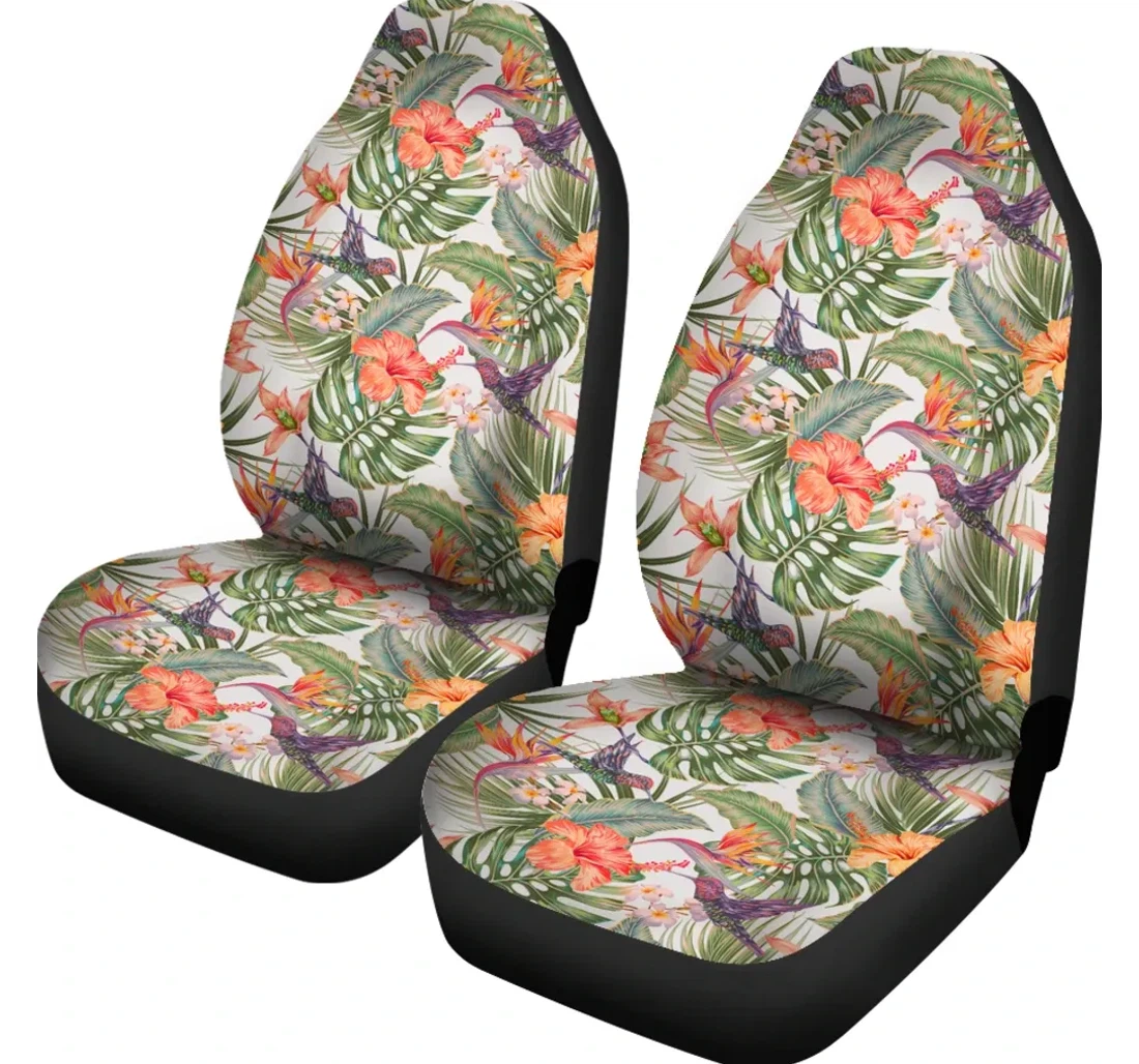 Accessory Hawaii Hibiscus Pattern 06 Ah Th3 Universal Front Car Seat Cover