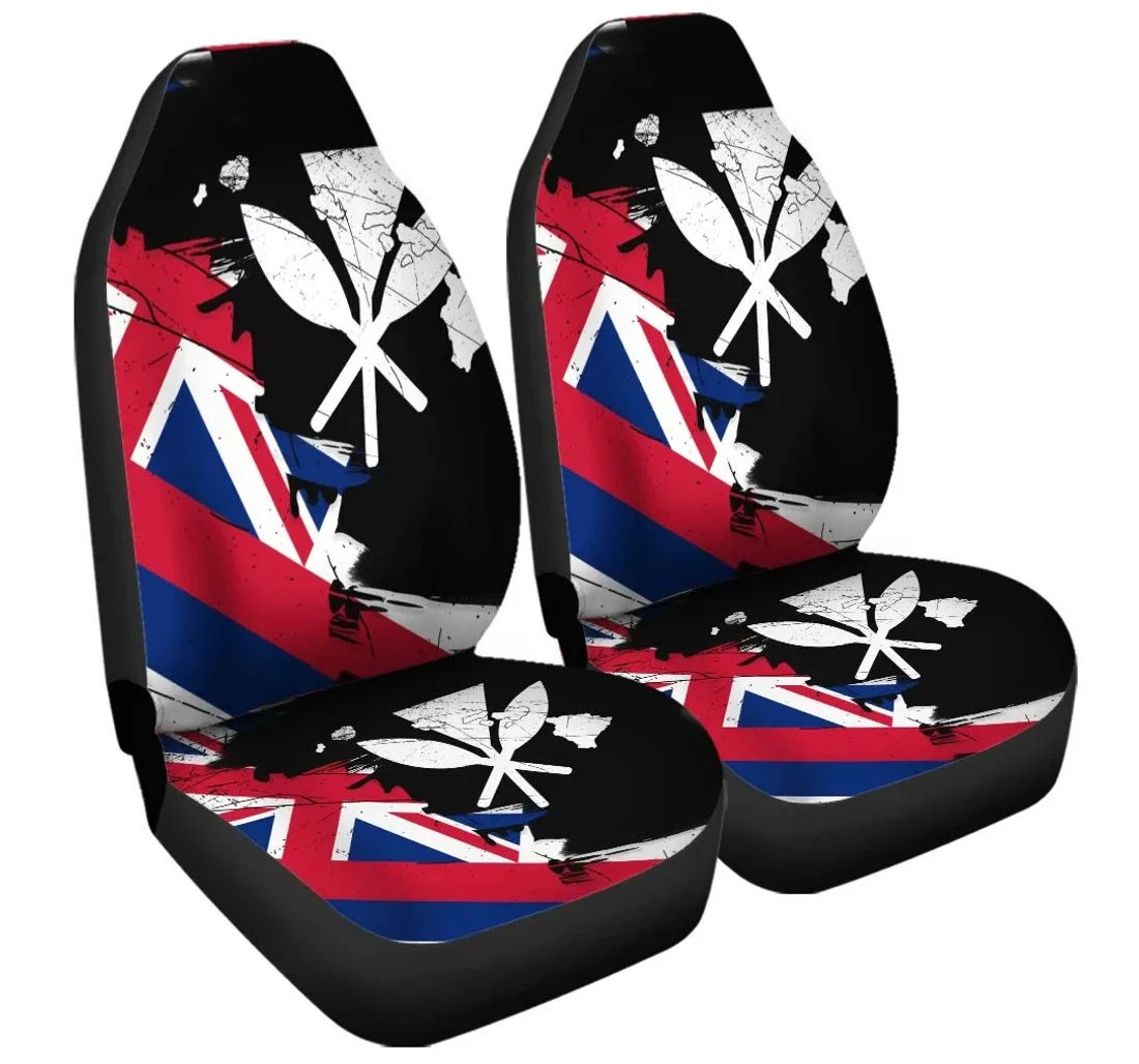 Accessory Hawaiian Flag Hawaii Map Kanaka Polynesian Classic Style J5r Universal Front Car Seat Cover