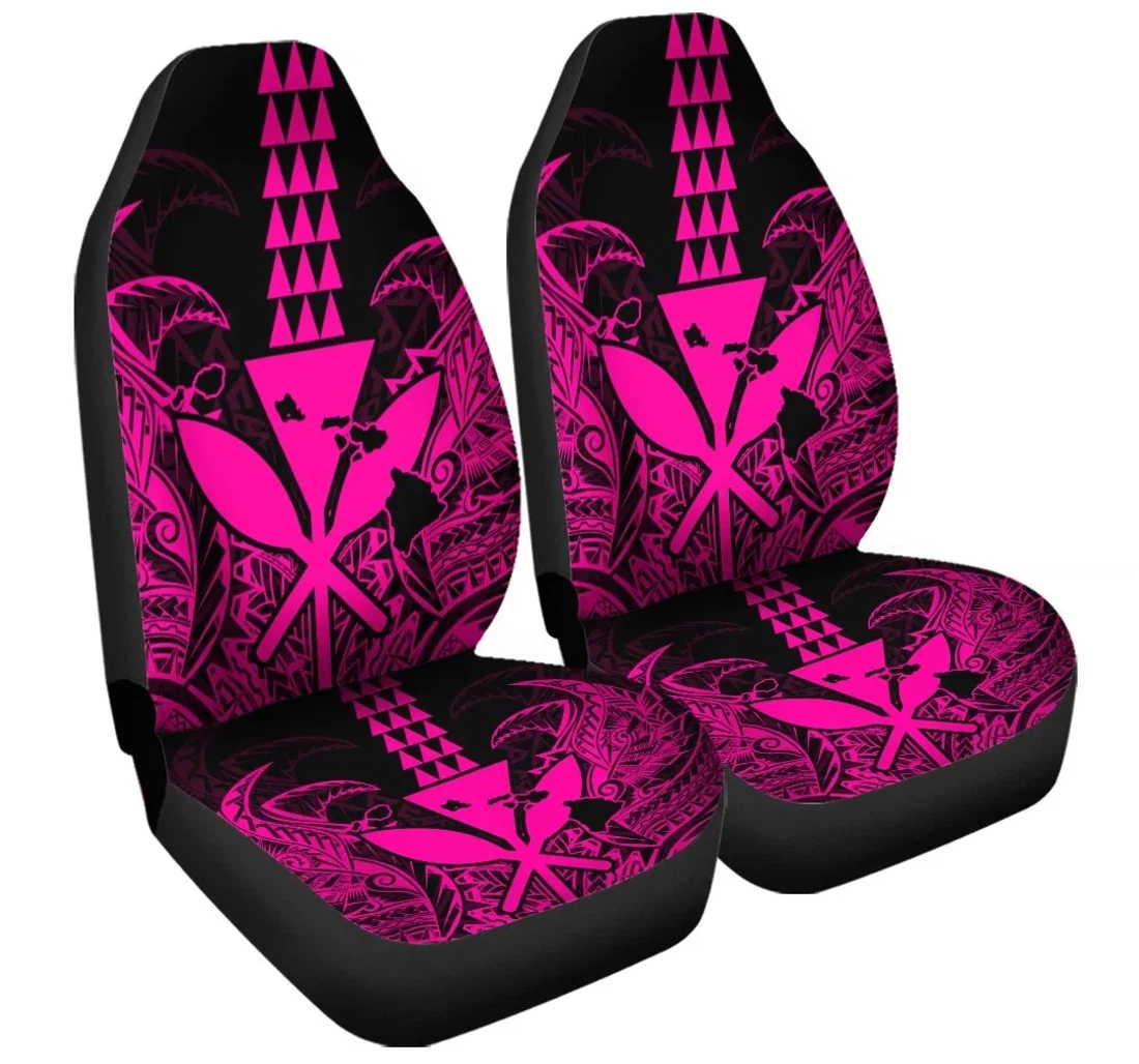 Accessory Hawaii Polynesian Kanaka Kakau Alan Style Pink Ah J4r Universal Front Car Seat Cover