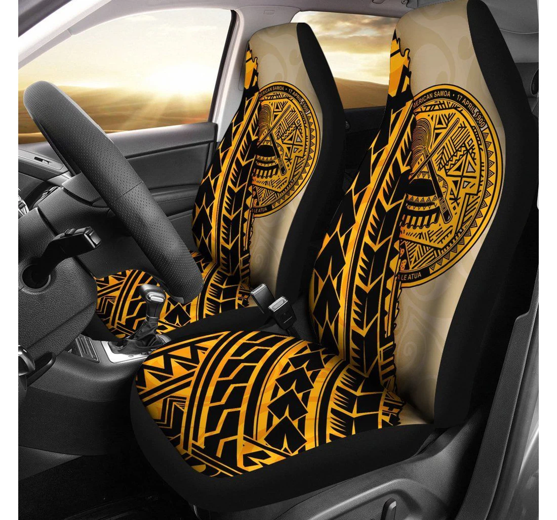 American Samoa Polynesian Wild Style Bn39 Universal Front Car Seat Cover