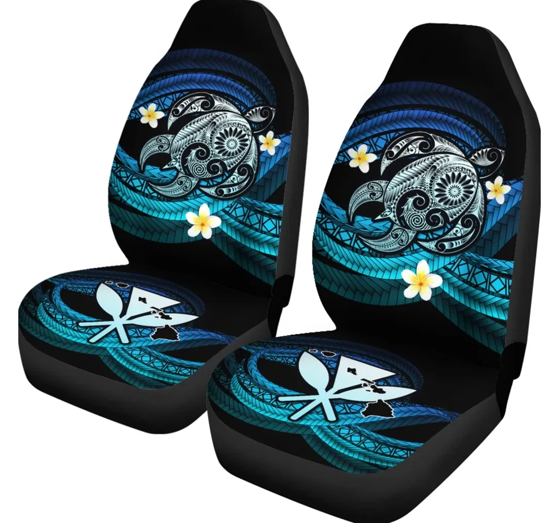 Accessory Hawaii Turtle Plumeria Polynesian Mela Style Ah J4 Universal Front Car Seat Cover