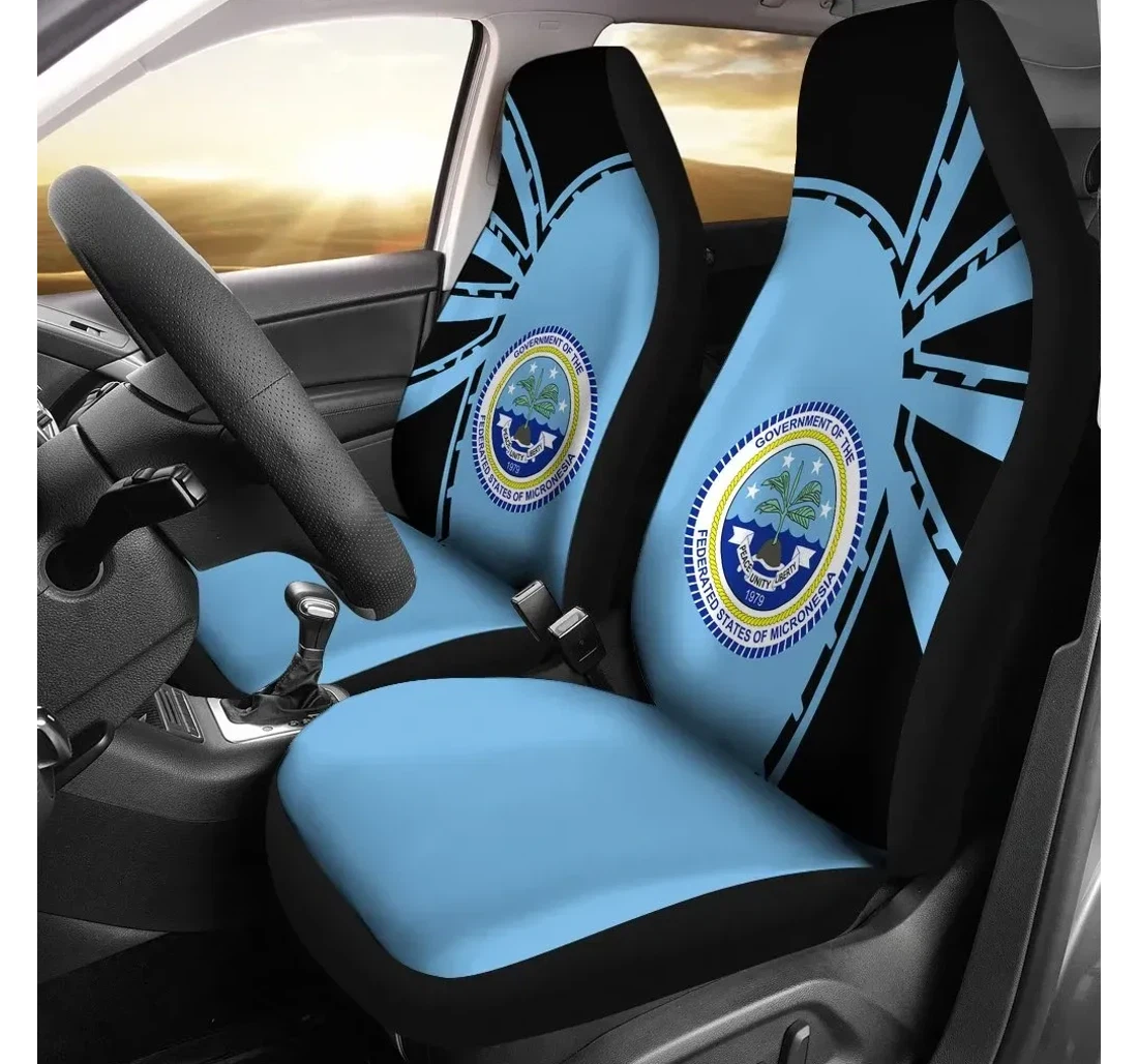 Fed State Of Micronesia Premium Style Th5 Universal Front Car Seat Cover