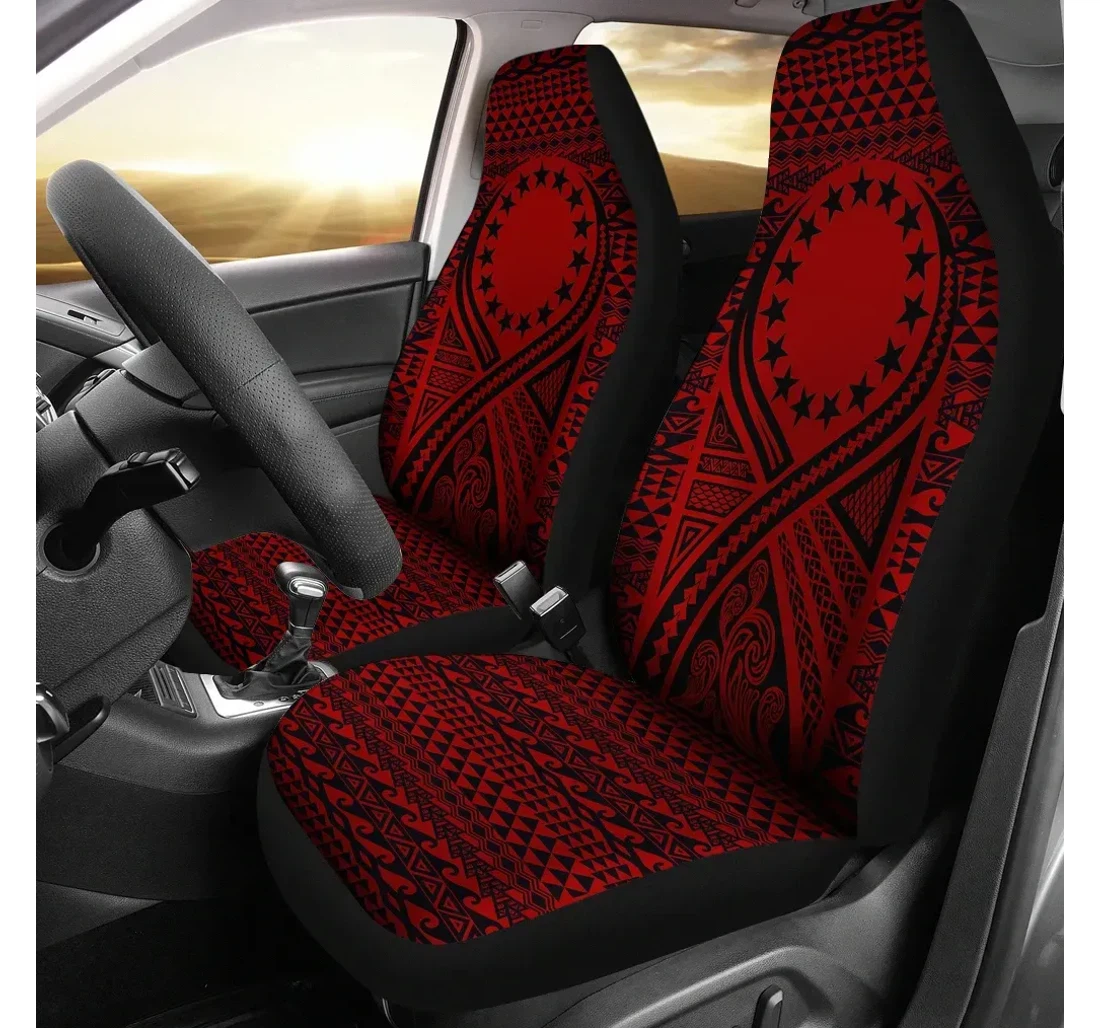 Cook Islands Lift Up Red Bn09 Universal Front Car Seat Cover