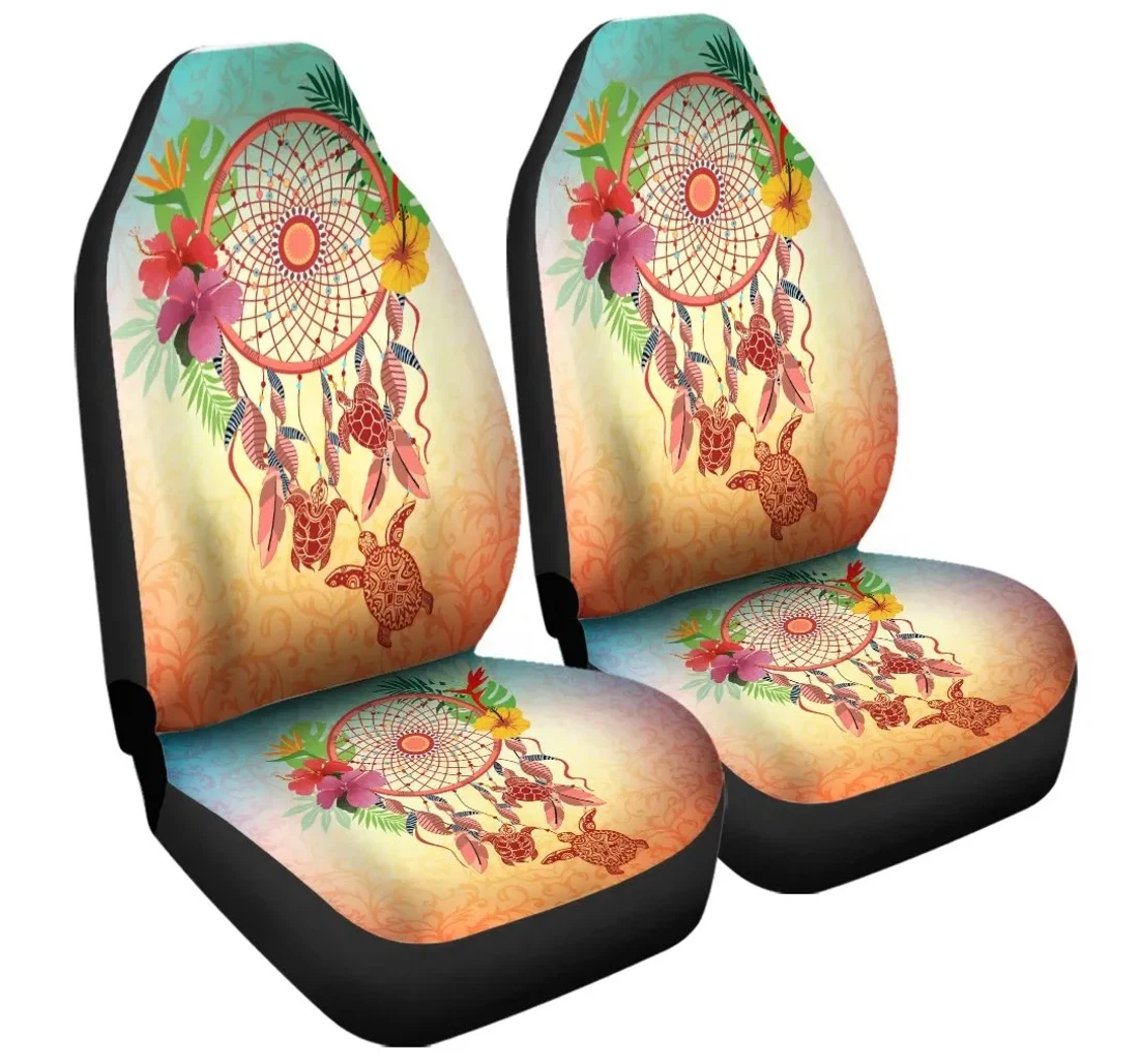 Accessory Hawaiian Hibiscus Strelitzia Flower Dreamcatcher Ah Jr Universal Front Car Seat Cover
