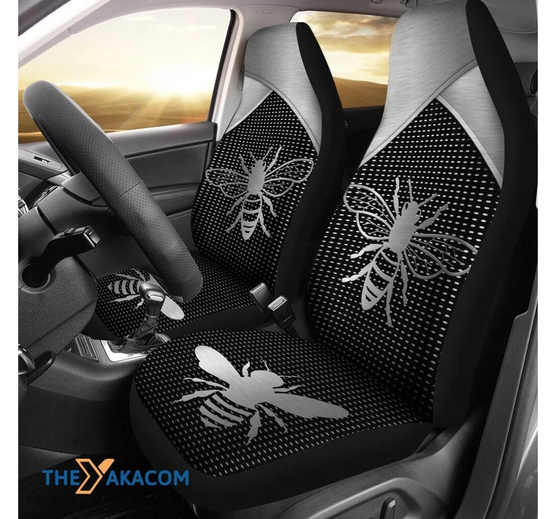 Bee Metal Color Universal Front Car Seat Cover