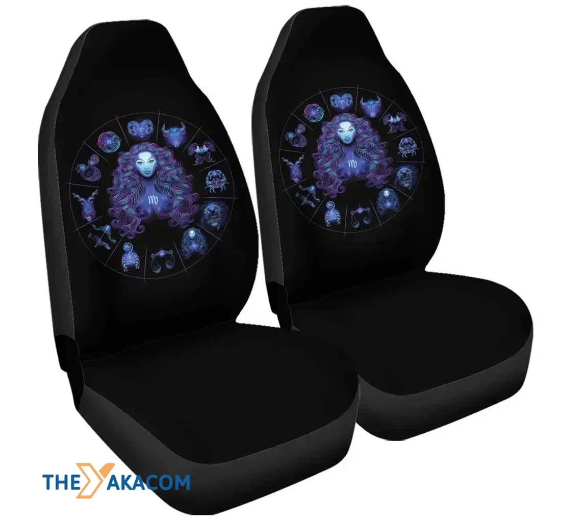 Virgo And Astrological Signs Universal Front Car Seat Cover