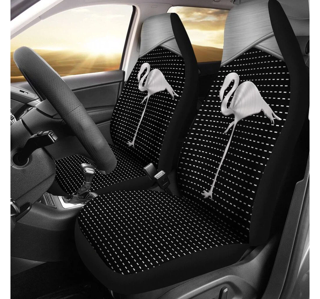 Flamingo Metal Color Universal Front Car Seat Cover