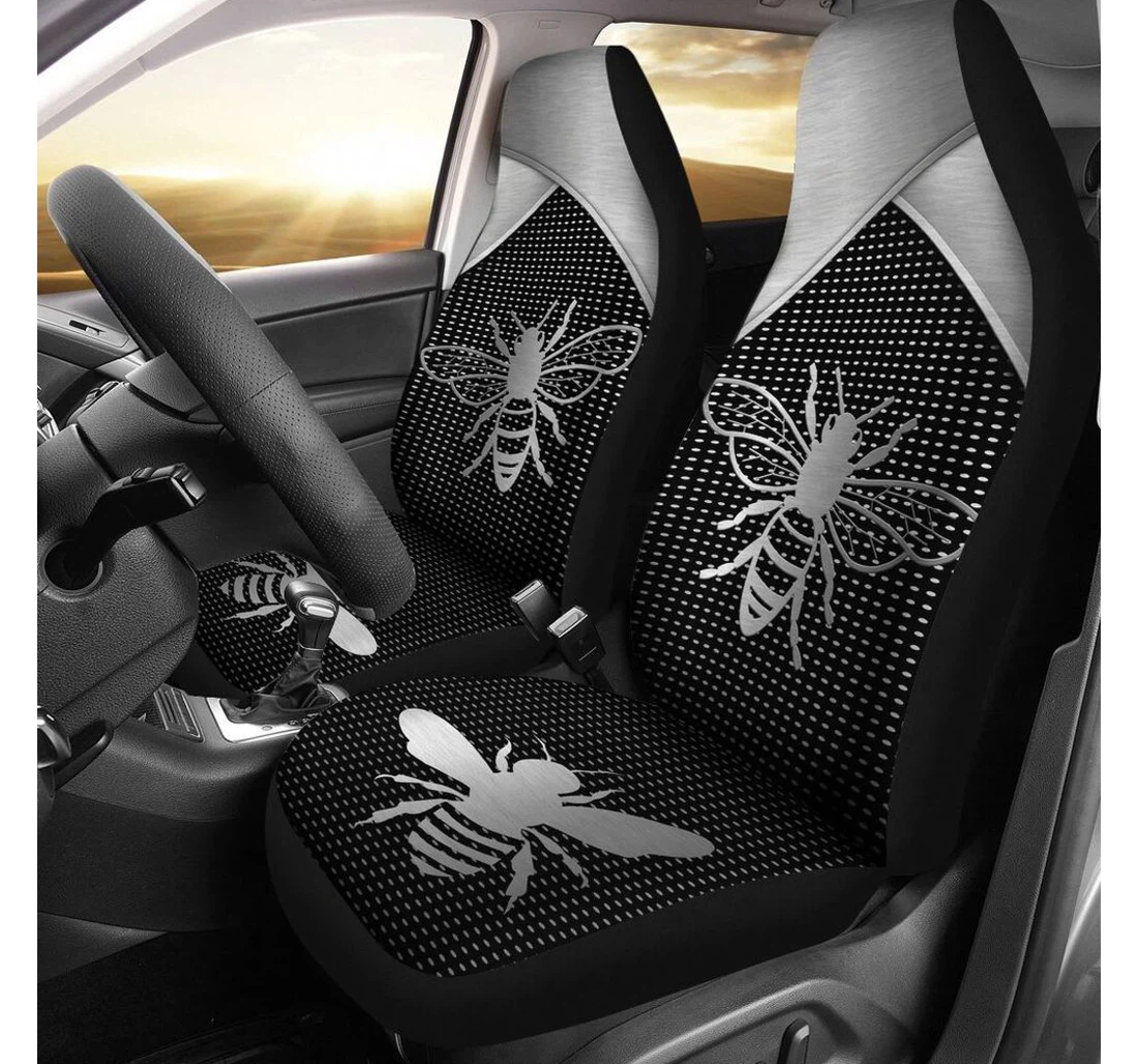 Bee Metal Color Universal Front Car Seat Cover