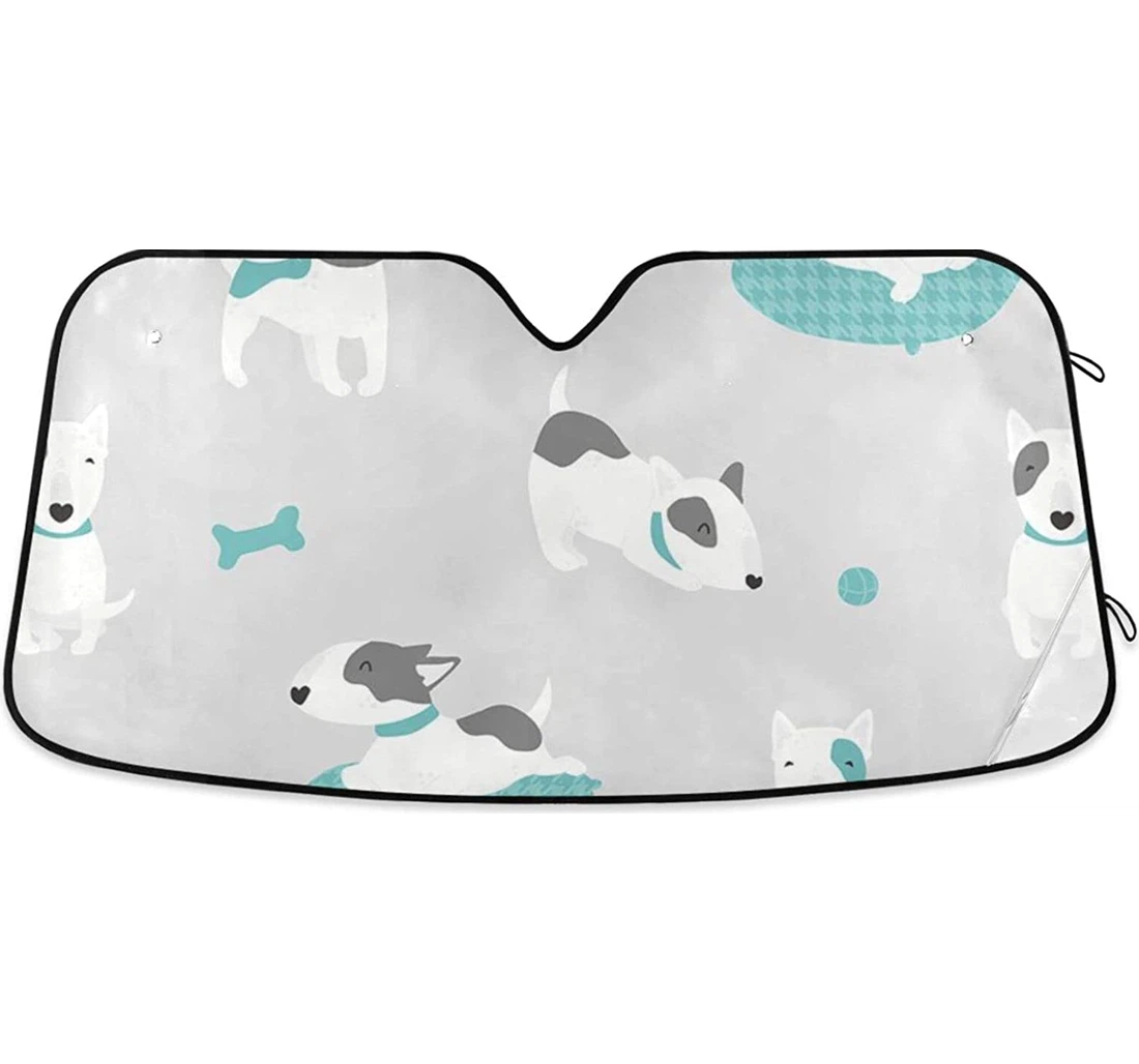 Cartoon Cute Dog Car Sun Shade