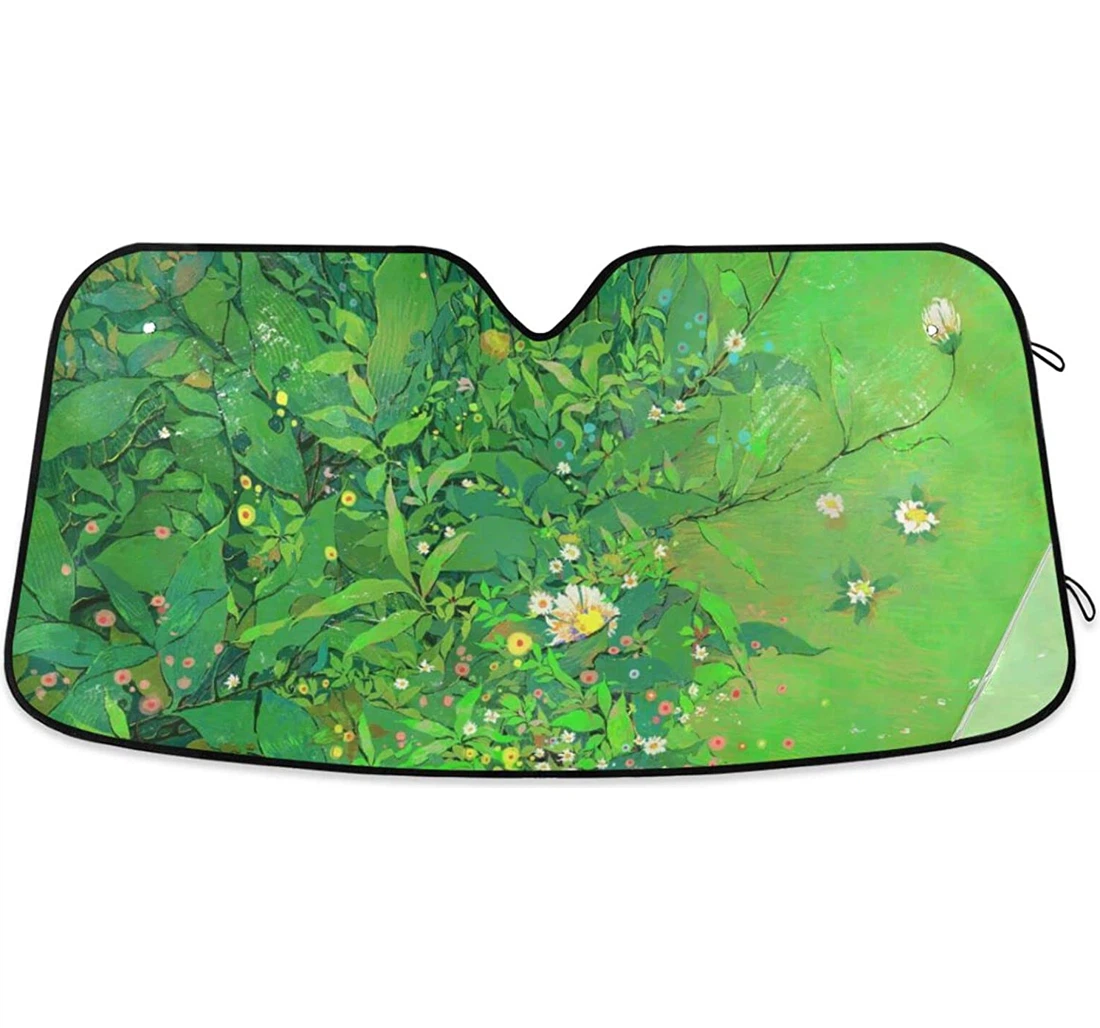 Artwork Plants Grass Flowers Car Sun Shade
