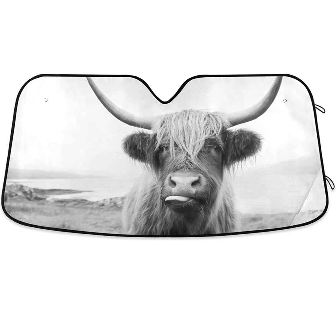 Kigai Highland Cow Car Sun Shade
