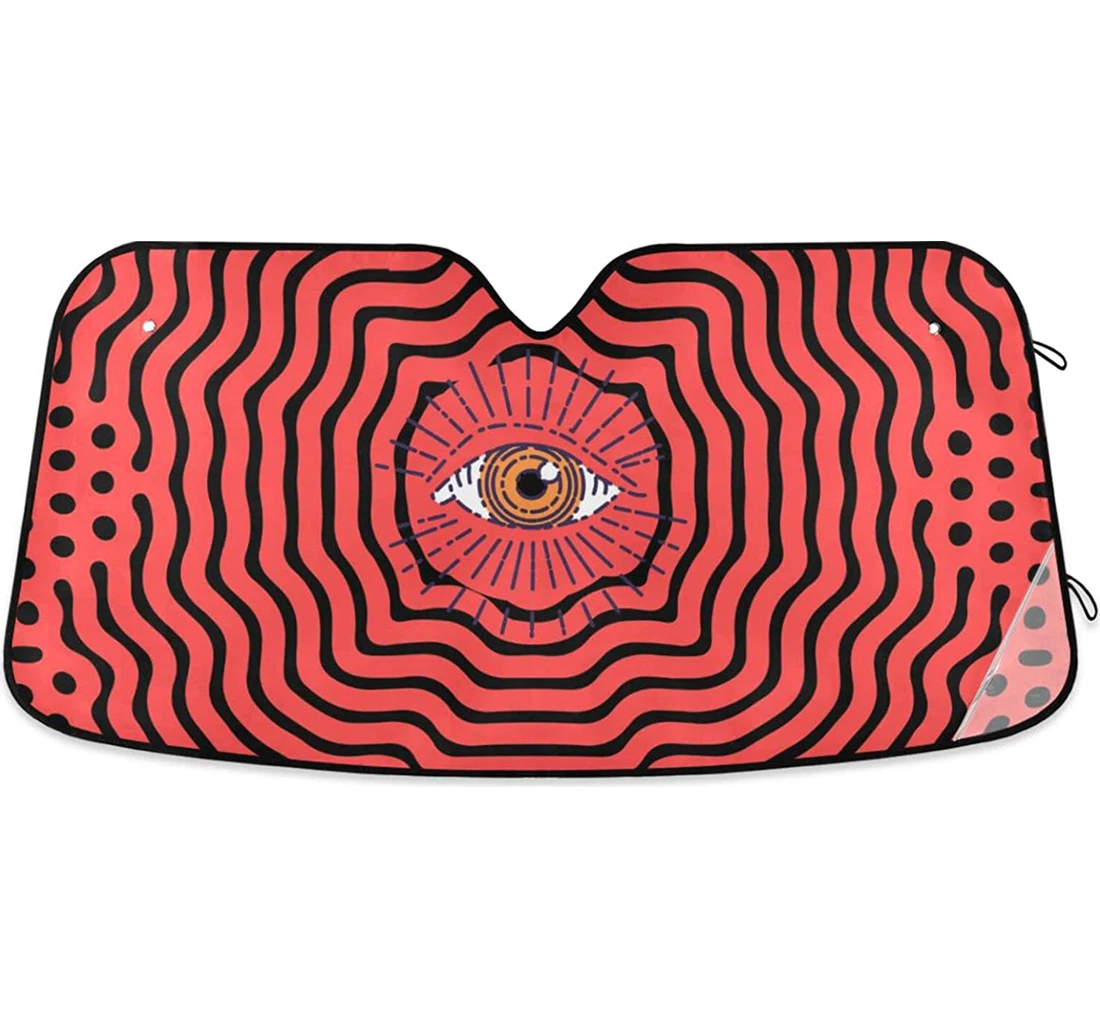 Kigai Psychedelic Eye Car Sun Shade