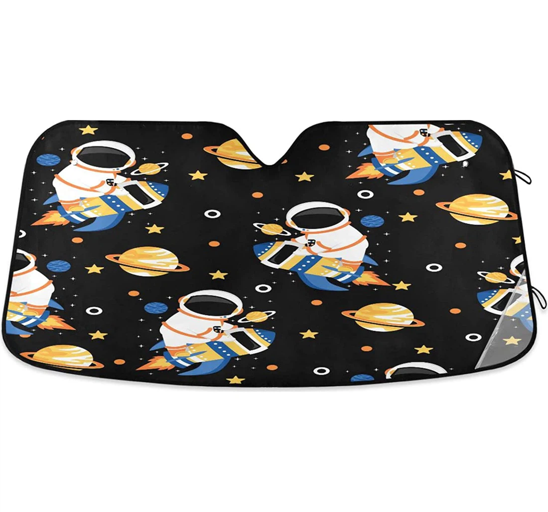 Astronaut Space Rocket Car Sun Shade