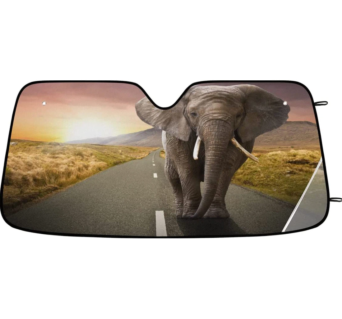 Elephant Animal Elephant Car Sun Shade