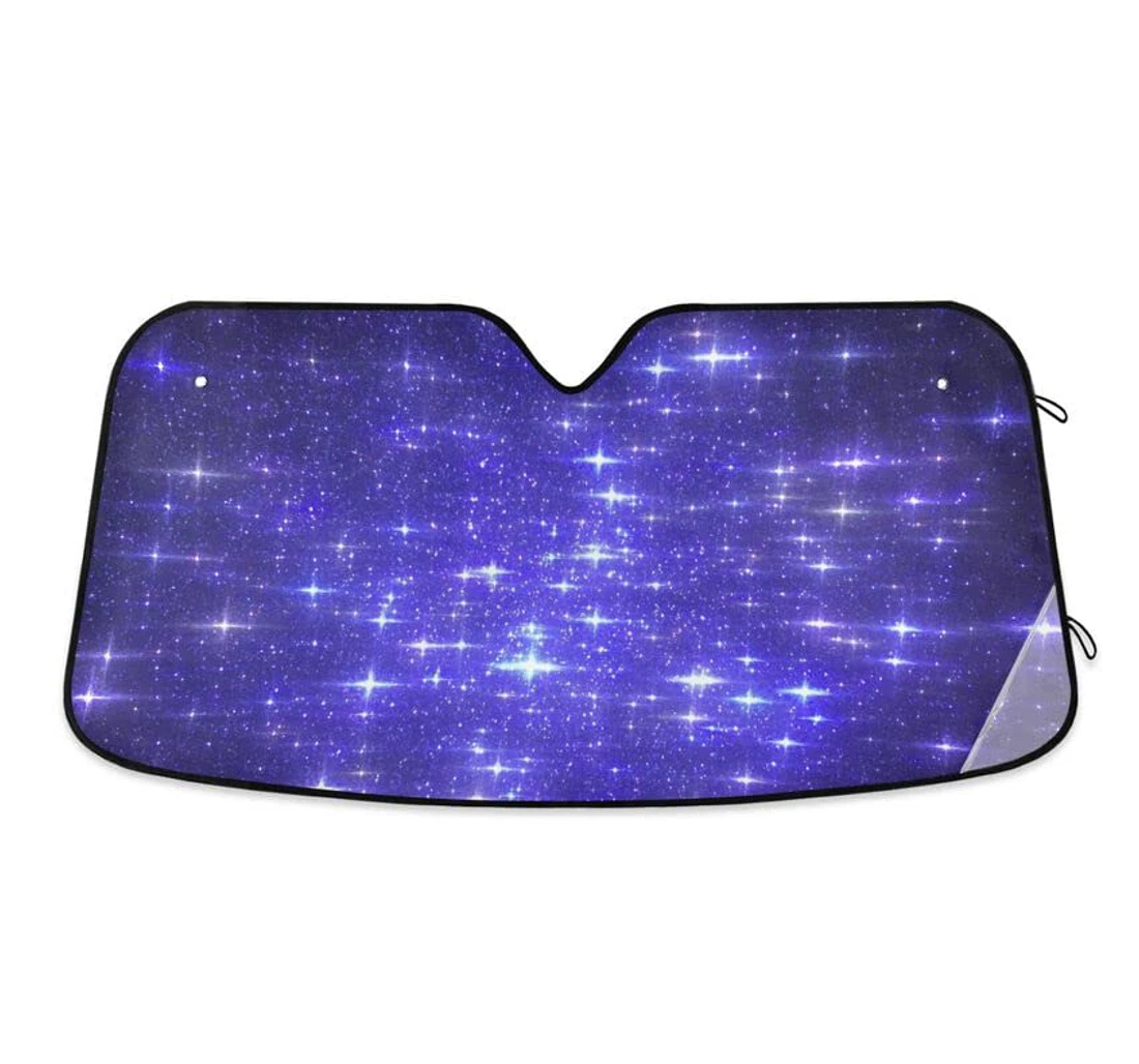 Purple Sparkle Glitter Magical Car Sun Shade