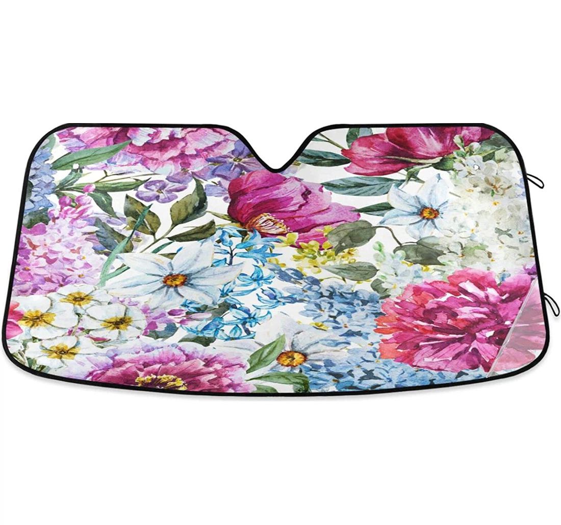 Kigai Vintage Flowers Car Sun Shade