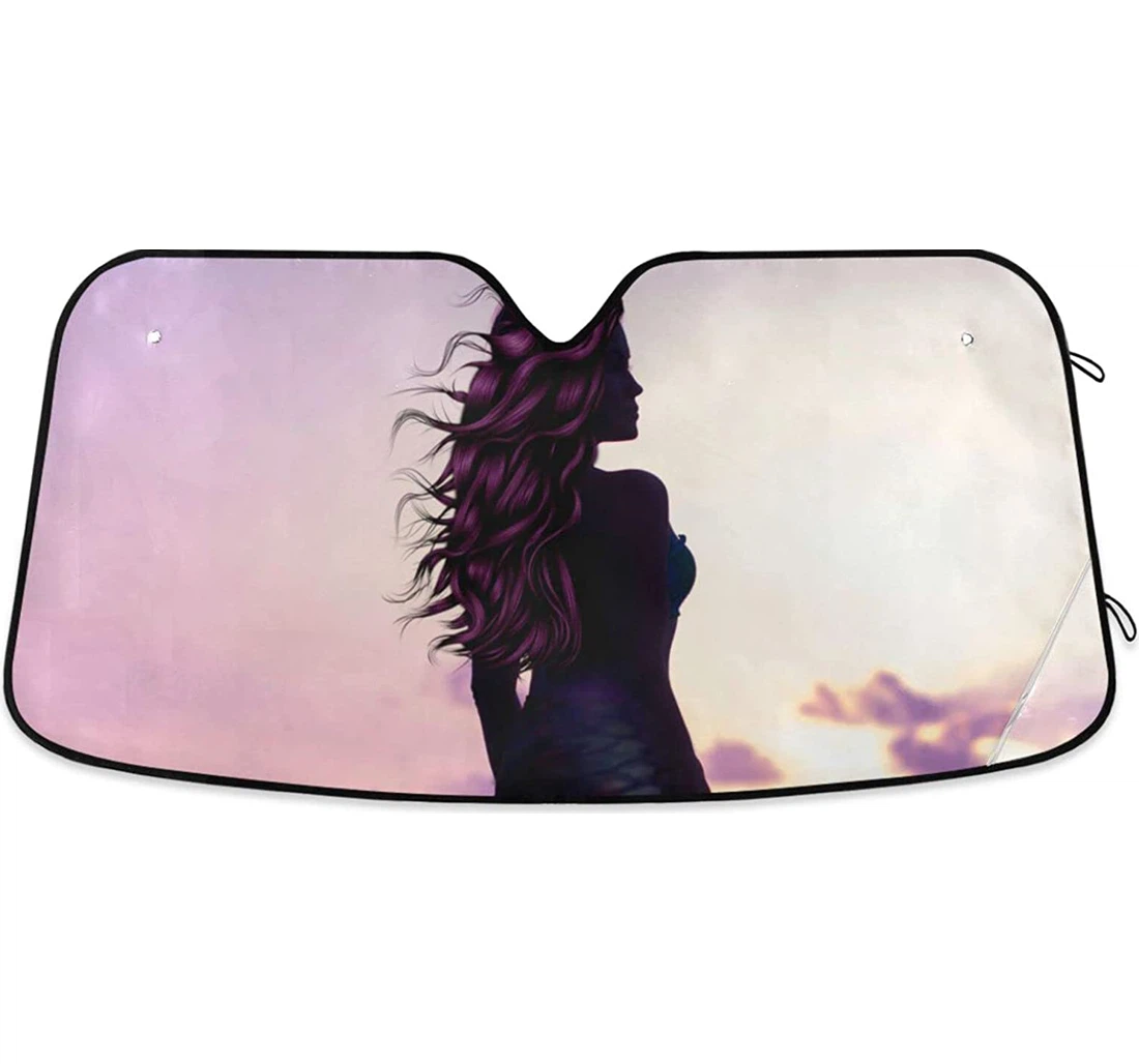 On The Sunset Beach Screen Car Sun Shade