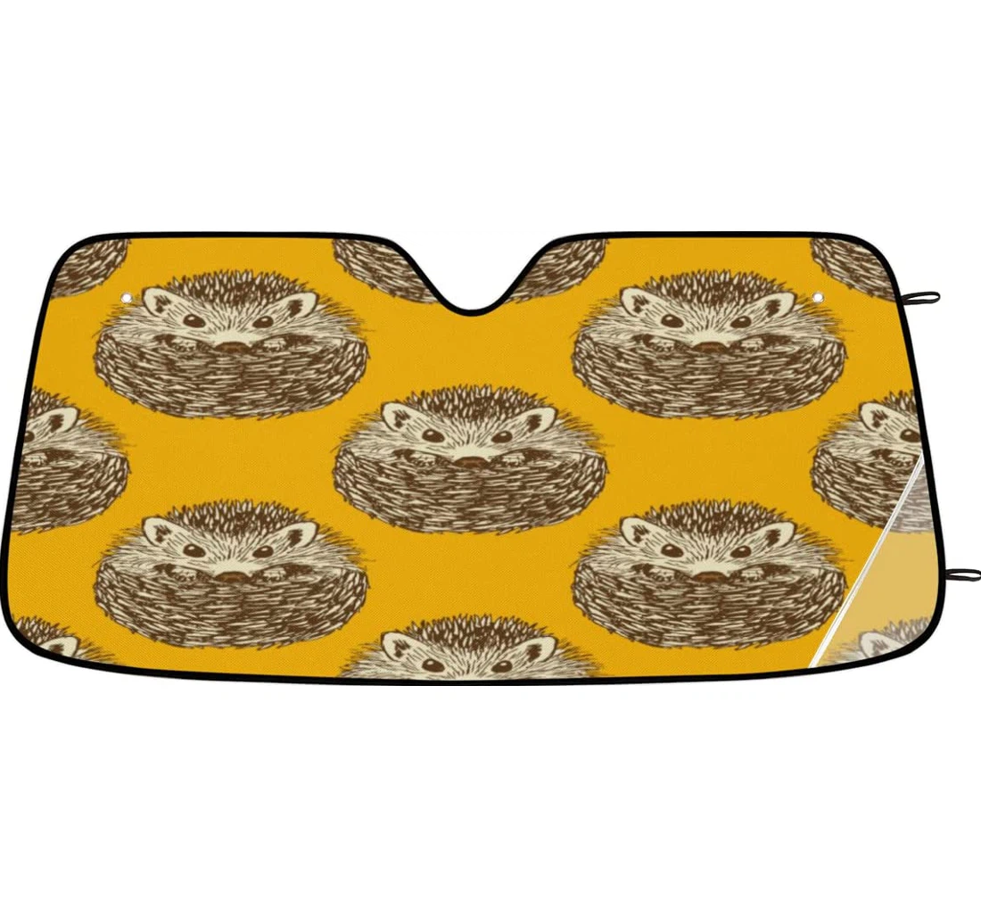 Cute Hedgehog Car Sun Shade
