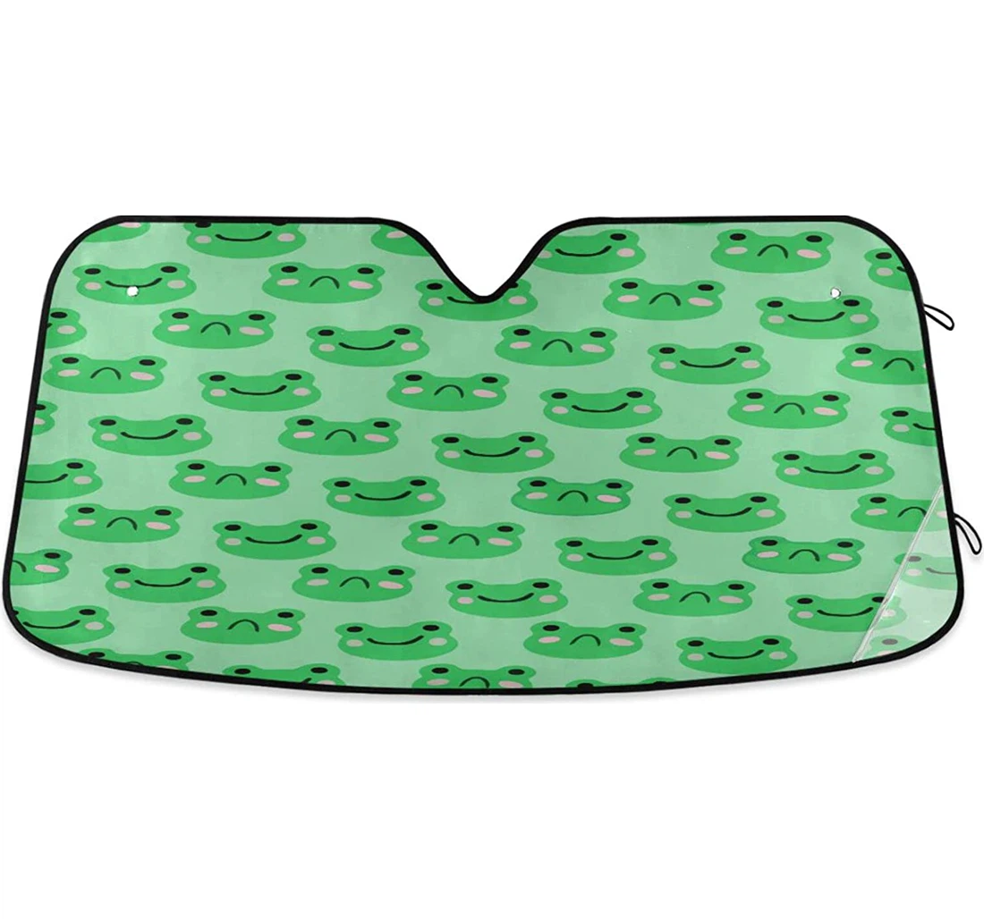 Kigai Funny Cartoon Frogs Car Sun Shade