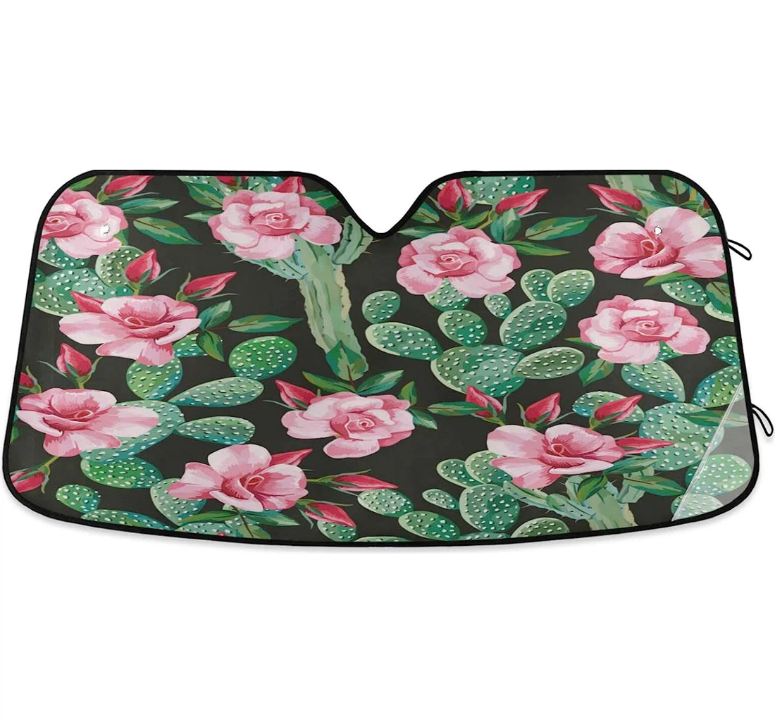 Kigai Cactus Flower Car Sun Shade