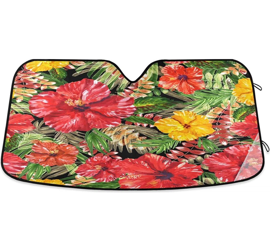 Kigai Colorful Flowers Car Sun Shade