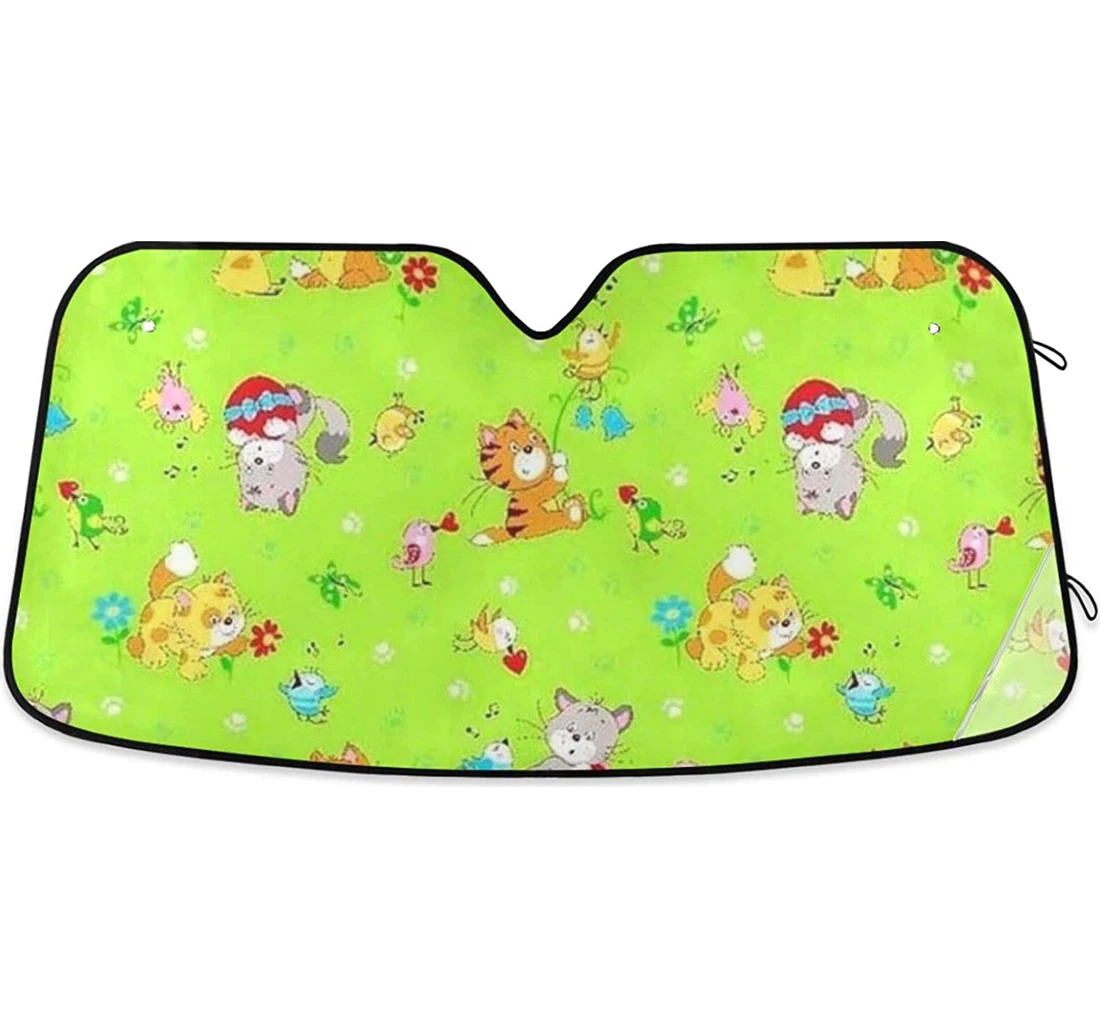 Cute Tiger Cartoon Car Sun Shade