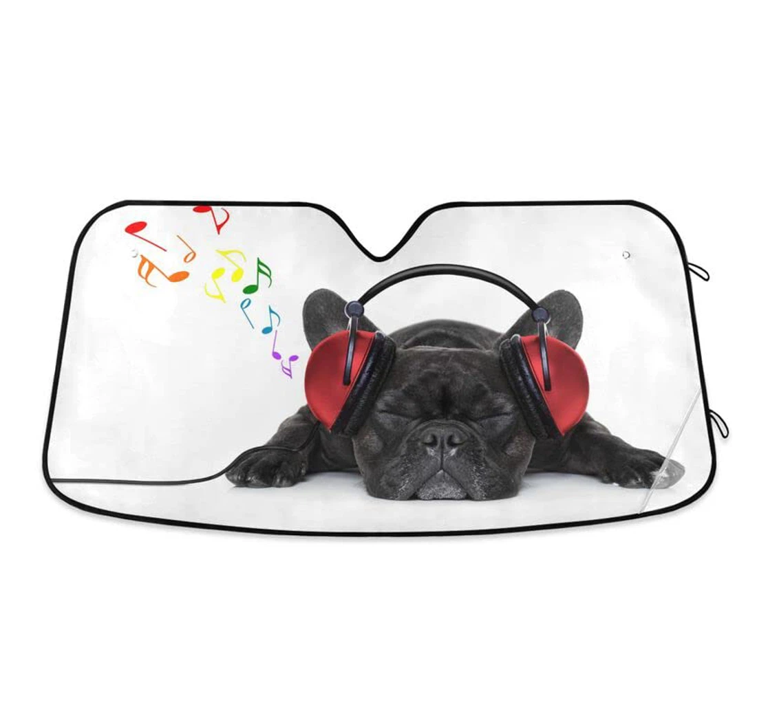 French Bulldog Dog Funny Car Sun Shade