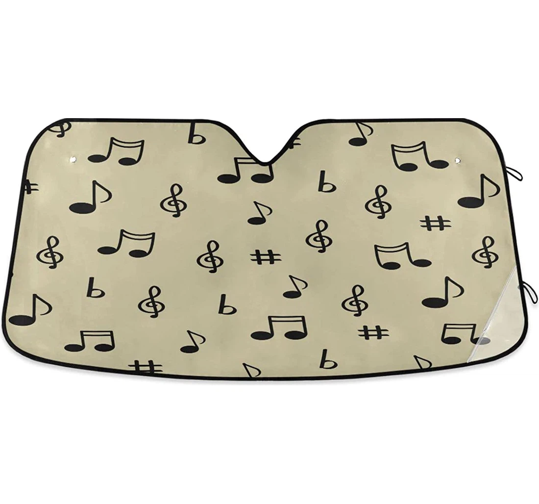 Kigai Musical Notes Car Sun Shade