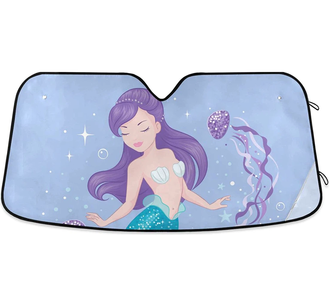 Cute Mermaid Car Sun Shade