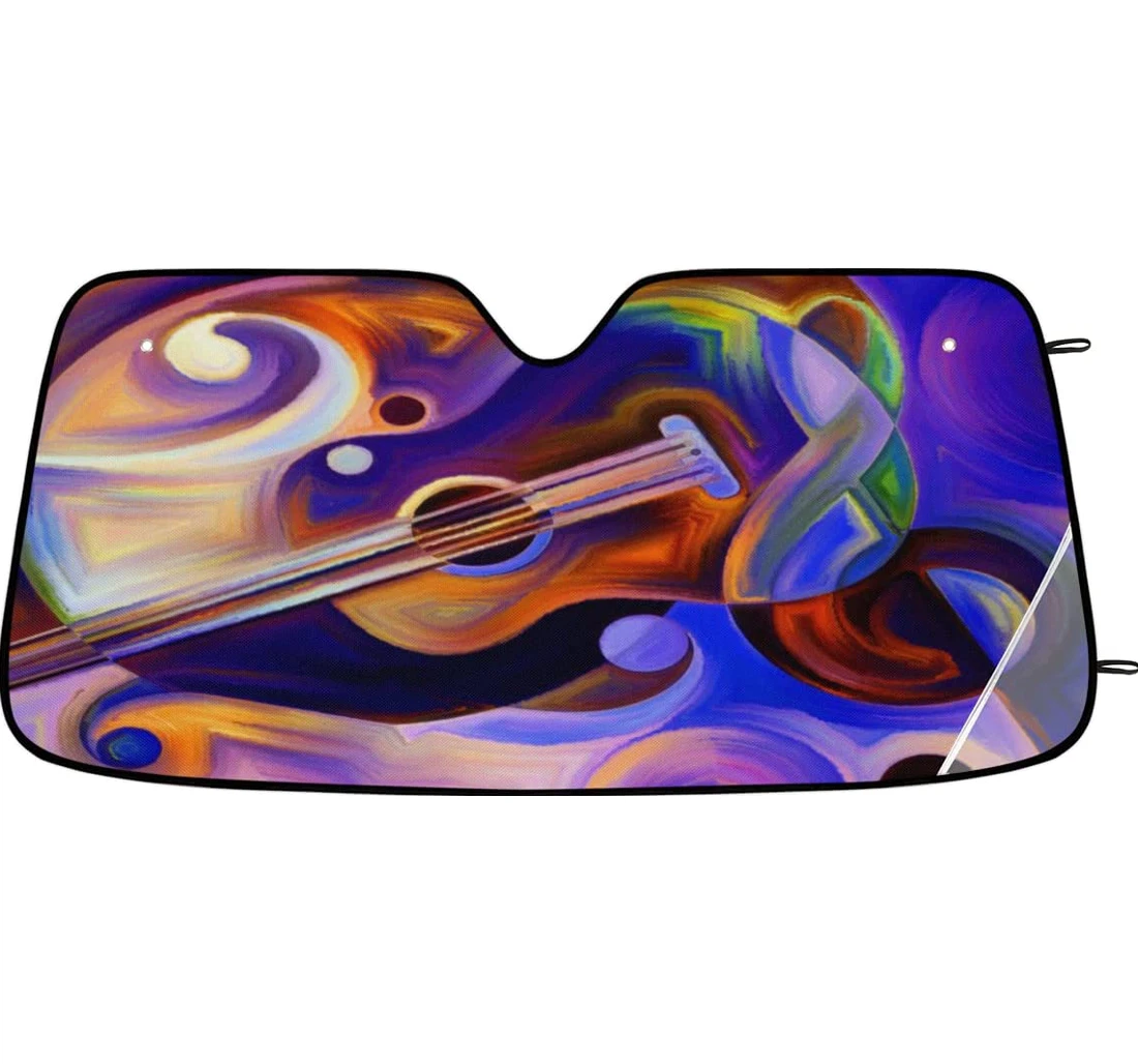 Art Music Note Car Sun Shade
