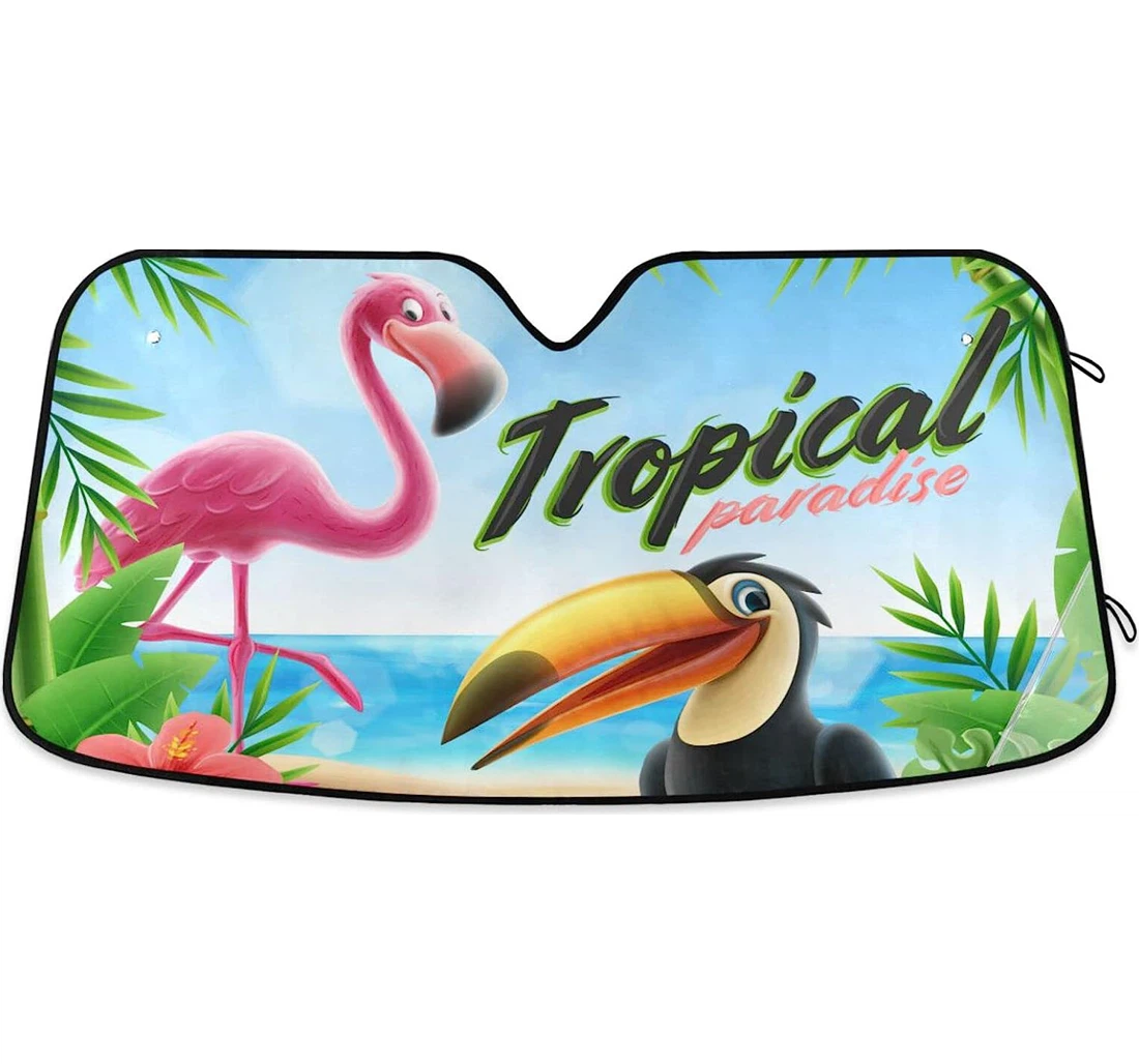 Tropical Summer Car Sun Shade