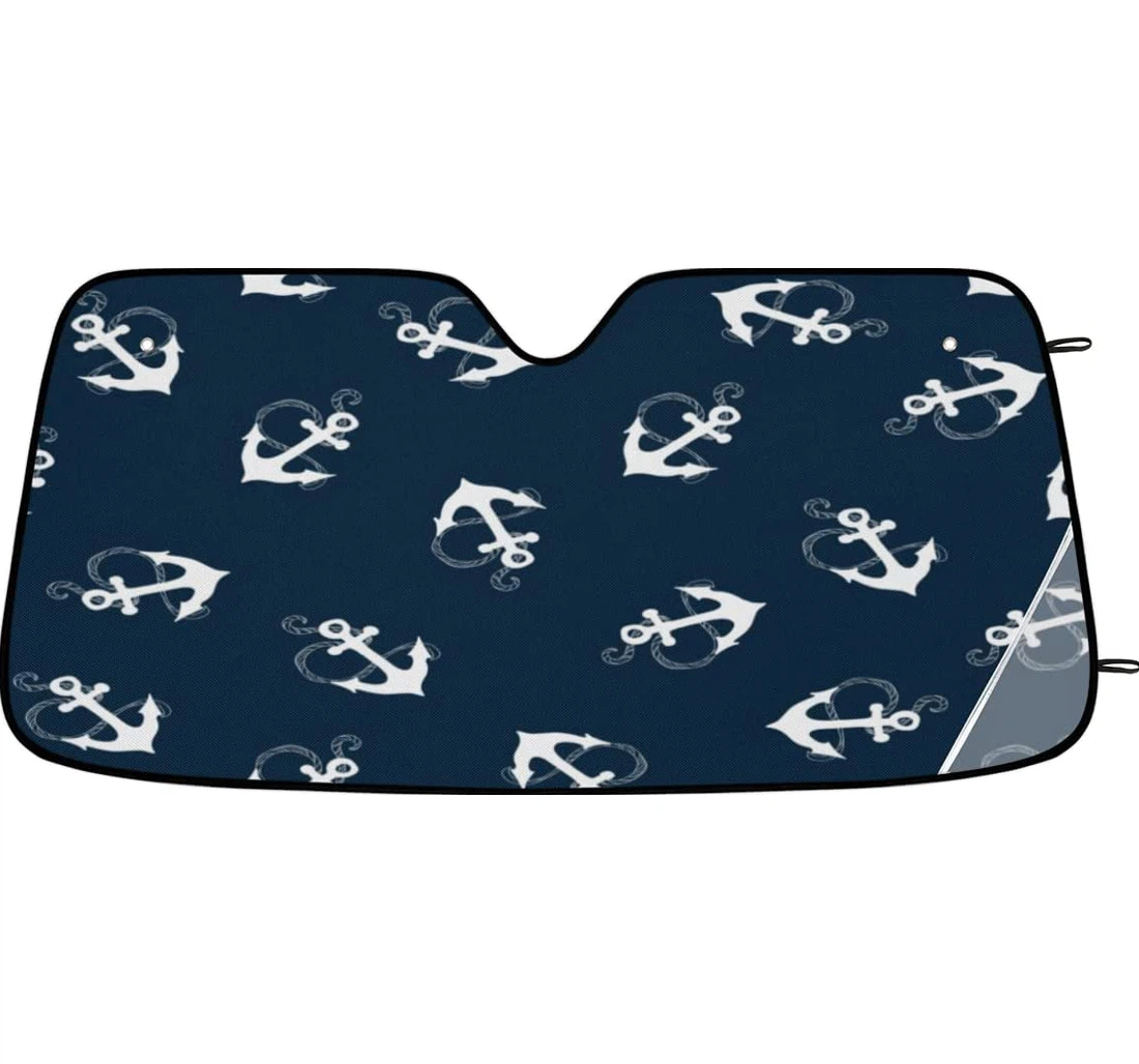 Tropical Beach Nautical Sea Anchor Car Sun Shade
