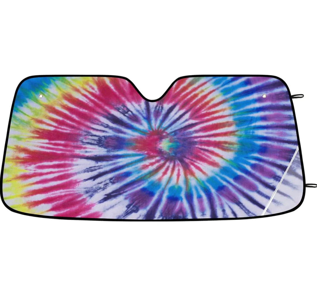 Swirl Tie Dye Pattern Car Sun Shade