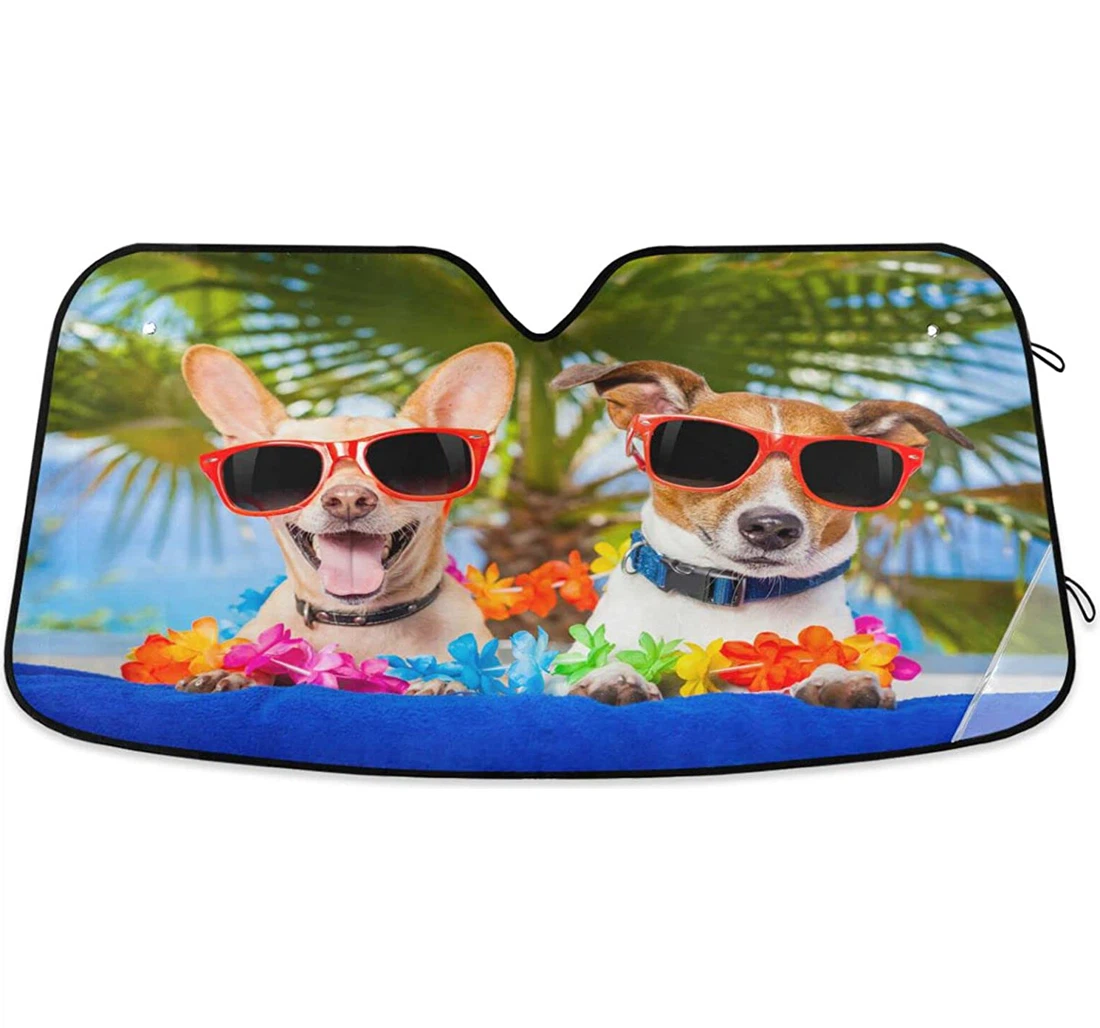Summer Dog Puppy Beach Umbrella Car Sun Shade