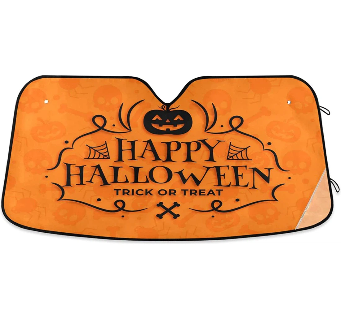 Kigai Halloween Pumpkin Car Sun Shade